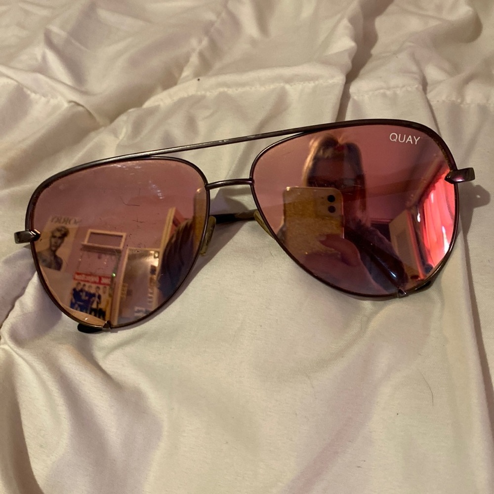 Quay rose gold sunglasses desi perkins
